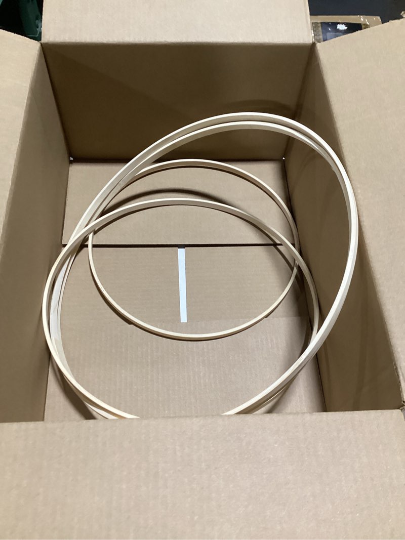 Condition photo showing As Is for PATIKIL 12/14/16 Inch Wooden Bamboo Floral Hoop, 3Pcs in 1 Set Craft Rings for DIY Wedding Wreath Decor Dream Catcher