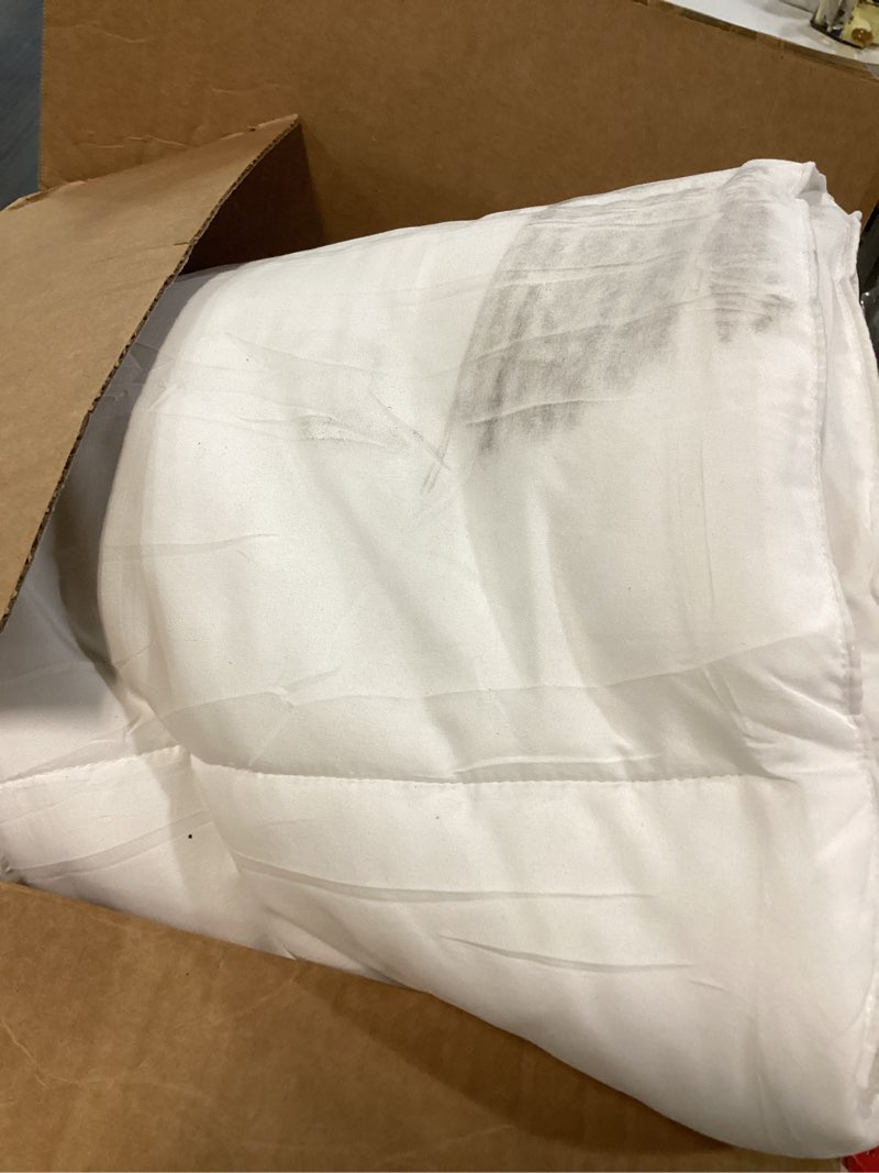 Condition photo showing As Is for MATBEBY Queen Size Mattress Pad - Cooling Breathable Mattress Topper, Quilted Fitted Mattress Protector, Pillow Top Mattress Cover with 8-21\" Deep Pocket, Soft, Machine Washable, White, 60x80 Inches White - Checkered Queen similar 