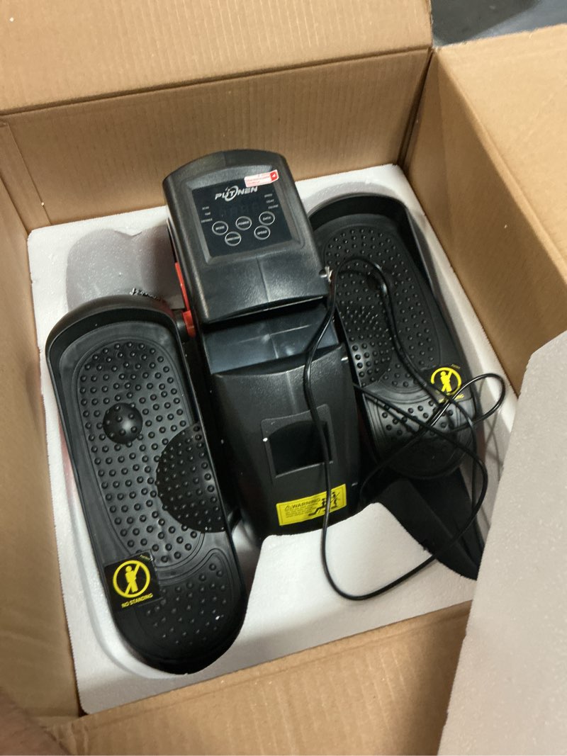 Condition photo showing Good Condition for Under Desk Elliptical Machine, Electric Elliptical Leg Exerciser for Seniors with 12 Adjustable, Portable Quiet Elliptical Exercise Machine, Seated Pedal Exerciser with Remote Control