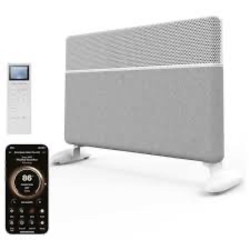 Convection Panel Space Heater Indoor Use, Large Room Electric Heater with Wifi App Control, Smart Mi