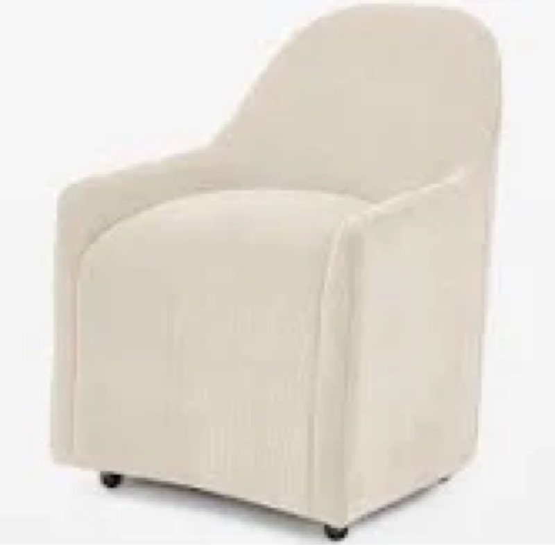 Barrel Dining Chair With Casters