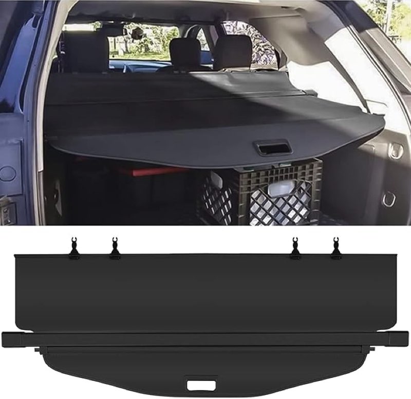 Danti Trunk Cargo Cover Rear For Chevy For Chevrolet Equinox GMC Terrain 2010-2017 Retractable Trunk Shielding Shade Cargo Luggage Cargo Cover Security No Gap