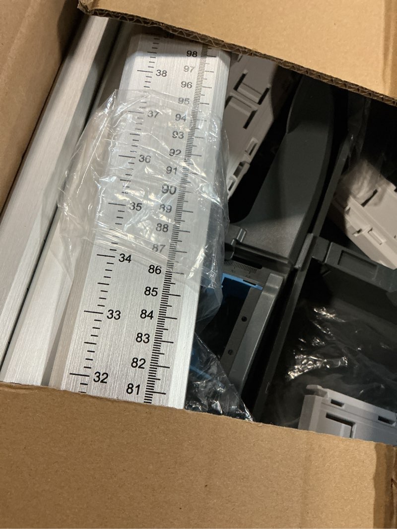 Condition photo showing As Is for height measurement portable stadiometer height rod 8-85 inch/20-217 cm unit with cm & inch, accurate scale height measuring tool with precision adjustment for office home adults
