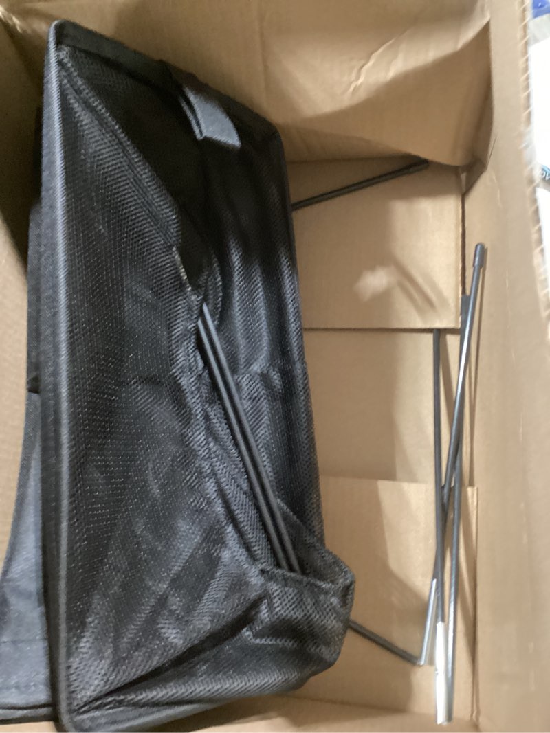 Condition photo showing Good Condition for ZERO JET LAG 25 Inches Slim Laundry Storage Hamper - Large Rolling Clothes Hamper - Rolling Storage Bin - Tall Corner Basket - Clear Window Visible - Dirty Laundry Bin - (Black) Solid Black