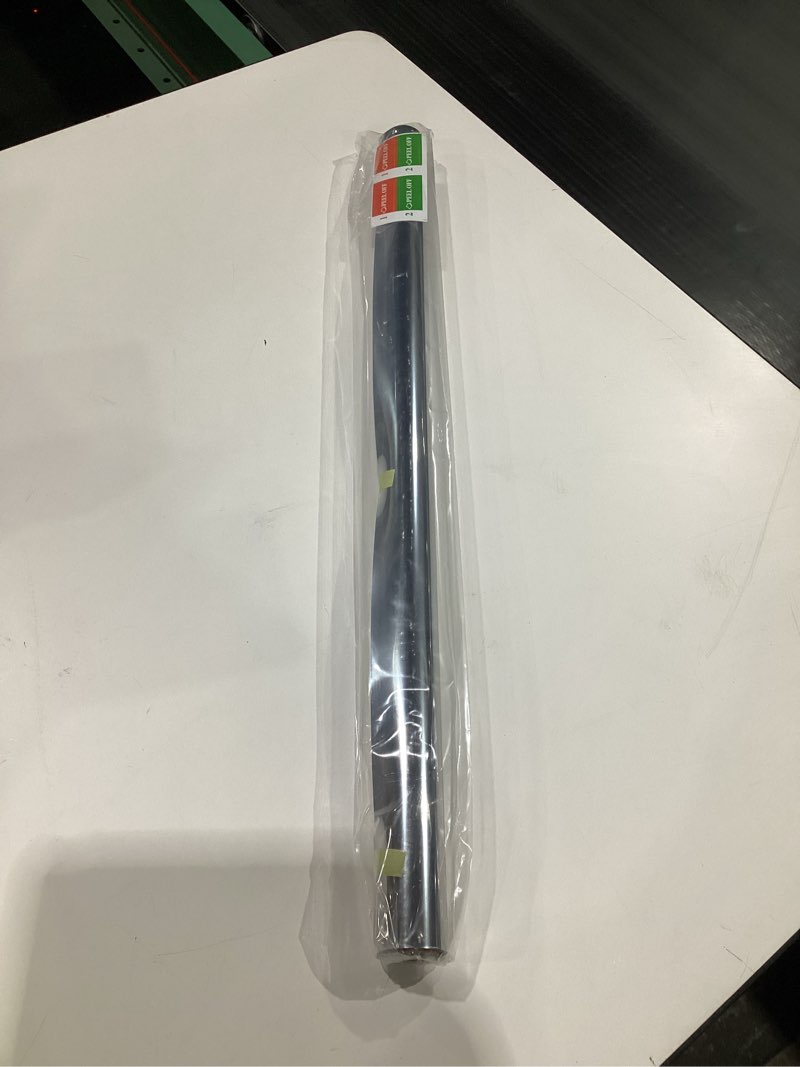 Condition photo showing New/Like New for Window Film Privacy One Way Tint for Home Reflective See Out not in Light Heat Blocking for Doors and Windows(Silver 23.6X78.7) Black-silver 23.6*78.7 Inches