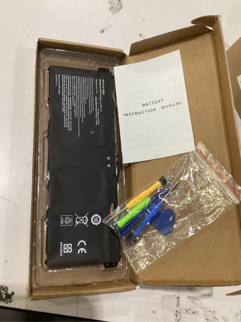 Condition photo showing New/Like New for AP19B5L Laptop Battery Replacement for ACER Aspire 5 A515-43 A515-43G A515-52 A515-52G, Swift 3 SF314-42 SP314-21N-R5FR, Vero AV15-51 Series KT00405010 3550mAh 15.4V 54.6Wh