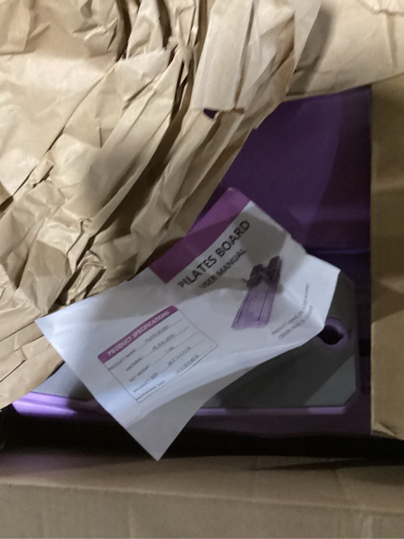 Condition photo showing Good Condition for (similar to) janua pilates board - pilates reformer set, multi-purpose foldable pilates reformer board for home, 5 in 1 pilates sliding board purple