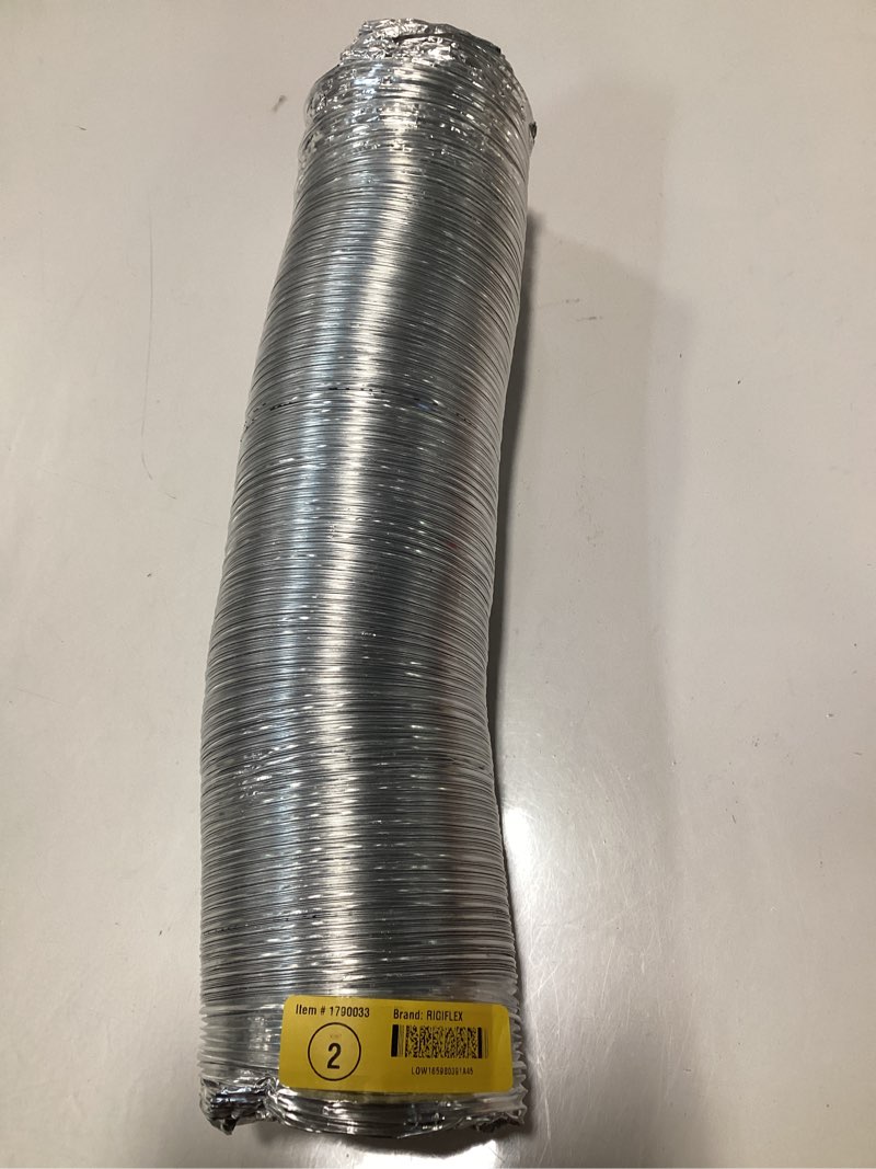 Condition photo showing As Is for Ventilation Tumble Dryer Pipe Hose, Insulation Aluminum Clothing Tumble Dryer Vent Hose Non-Insulated Flex Air Aluminum Ducting Ventilation Duct Hose for Bathroom, Kitchen, Toilet, Extractor Fan ( Col