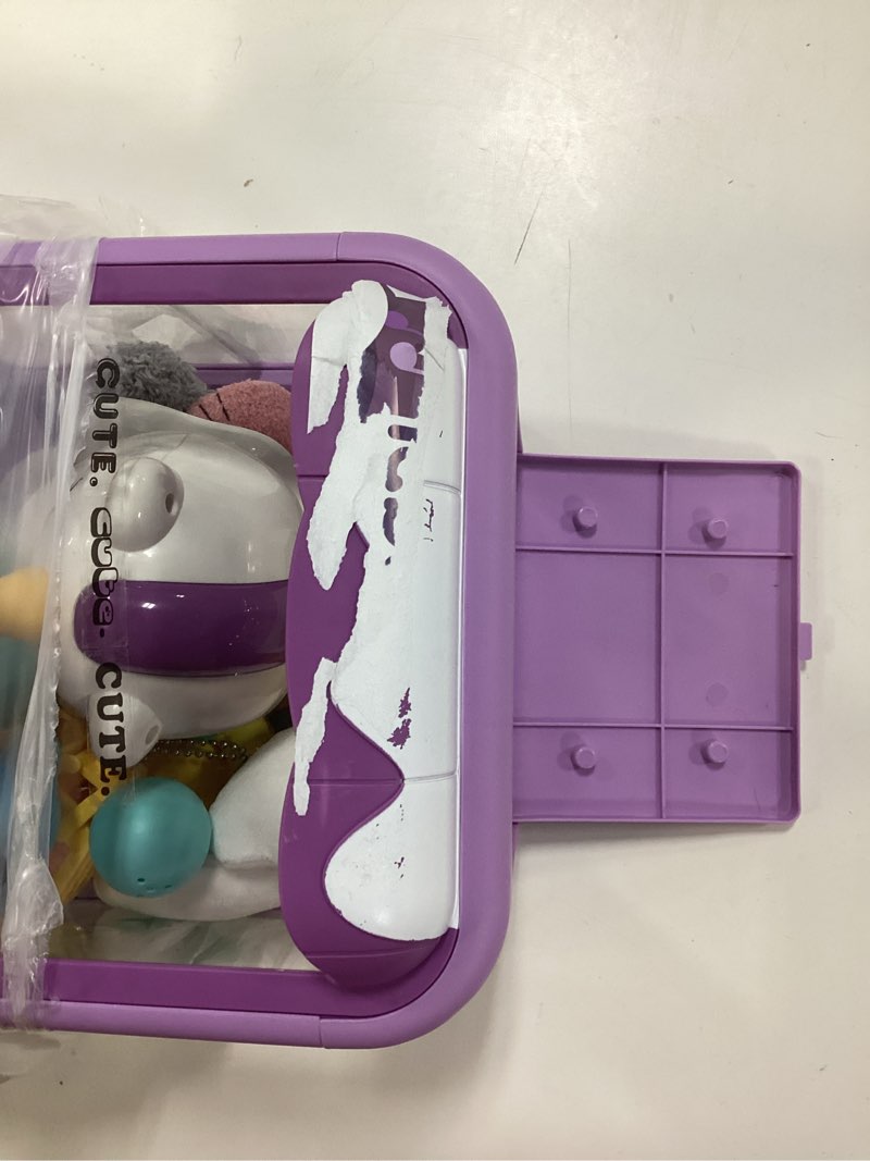 Condition photo showing As Is for vanvimen claw machine for kids girl, vending machines toys for girls 4 5 6 7 8, unicorns girls toys age 6-8, arcades game party toy age 6-7,ideas birthday gifts for girl 4 5 6 9 year old purple claw machine