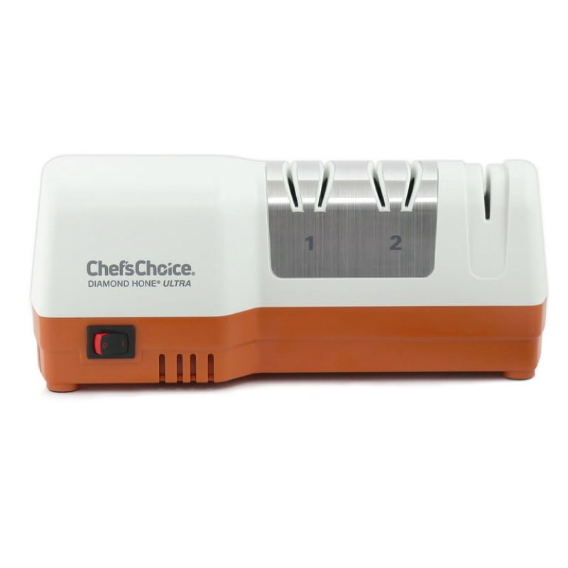 chef'schoice 3-stage electric knife sharpener, white/orange, d203