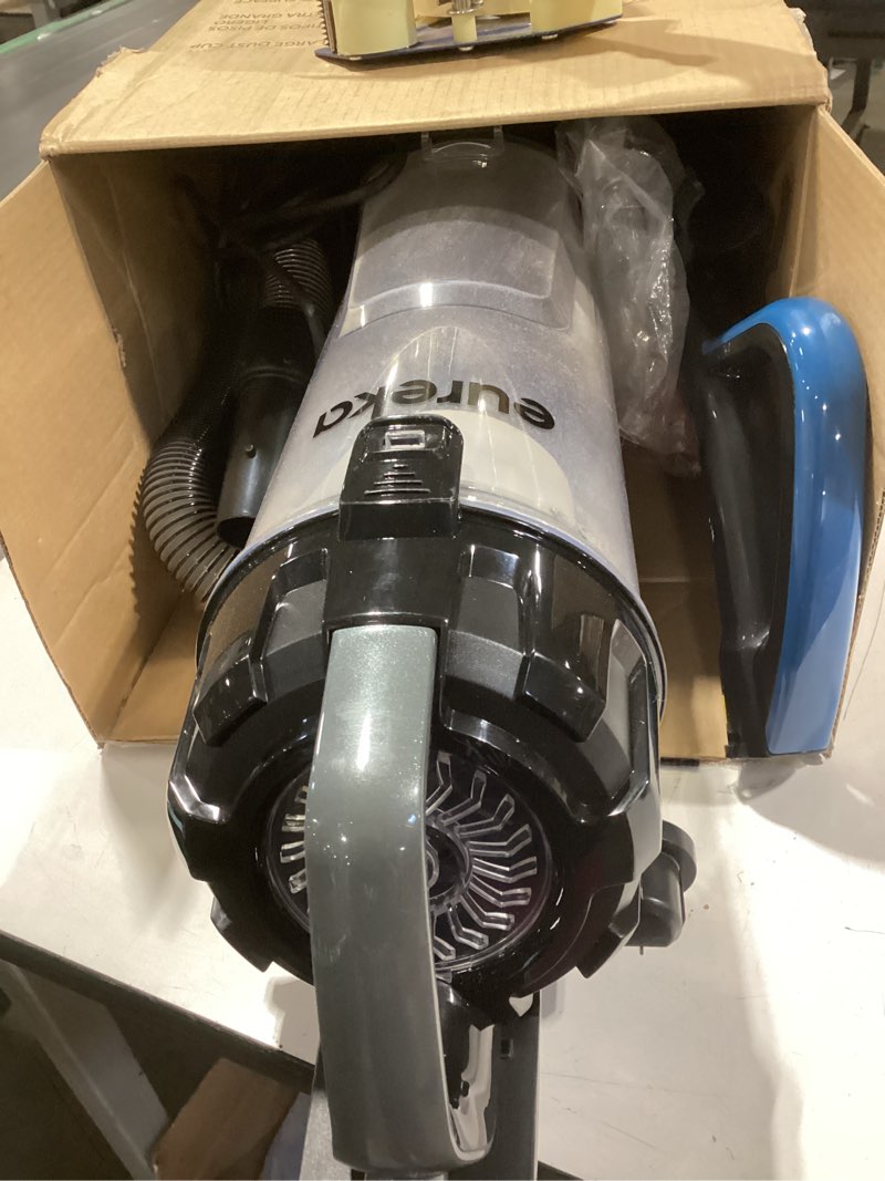 Condition photo showing As Is for Eureka PowerSpeed Lightweight Upright Vacuum Cleaner for Carpet and Hard Floor, Powerful Bagless Upr