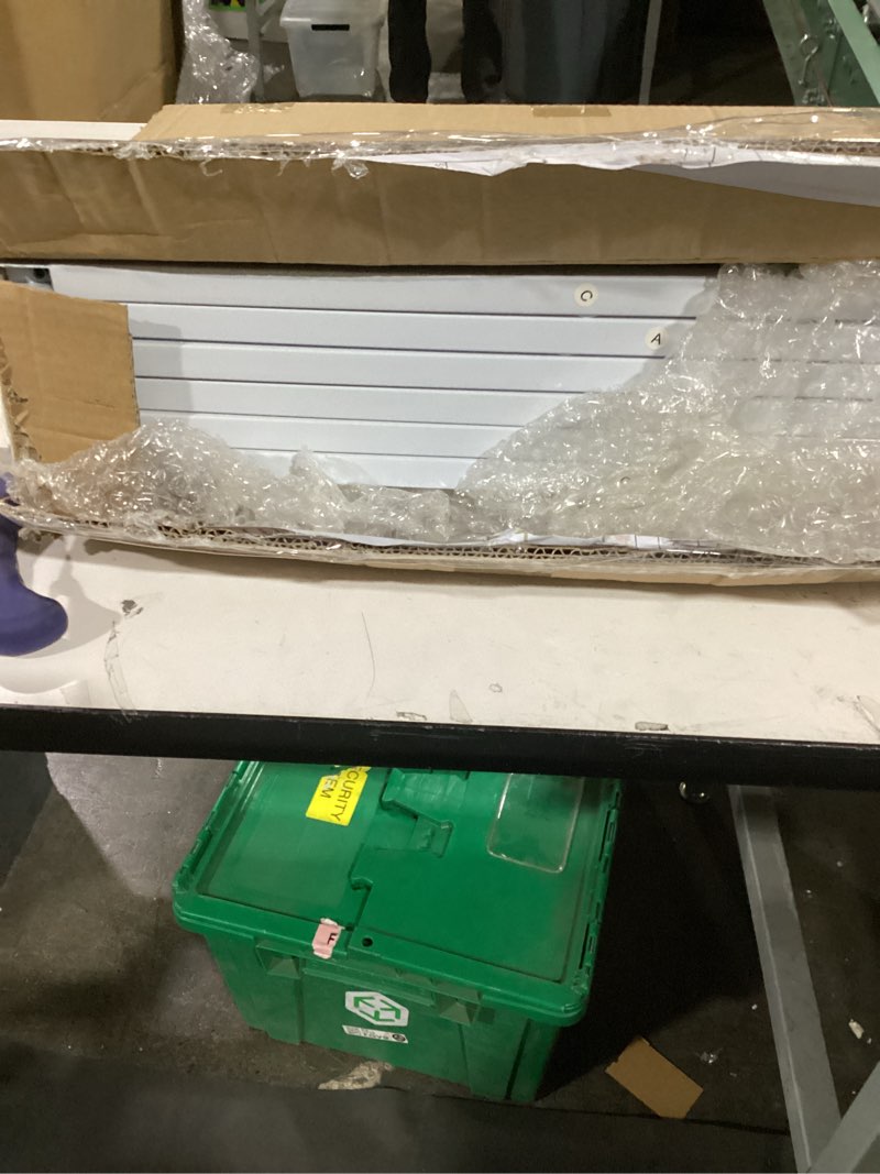 Condition photo showing As Is for (Missing prodact) U-Shaped Metal Arched Flower Rack Perfect for Wedding Decorations and Celebrations 7.2 x 4.2 FT Wedding Arch Frame for Birthdays, Parties, and More (White)