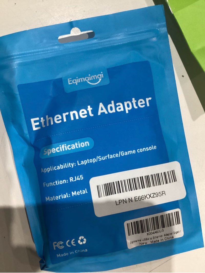 Condition photo showing New/Like New for usb a to ethernet adapter?usb 3.0 gigabit to ethernet adapter compatibility 100/1000mbps,compatible with windows, mac os, linux, pc, laptops, and more usba to rj45