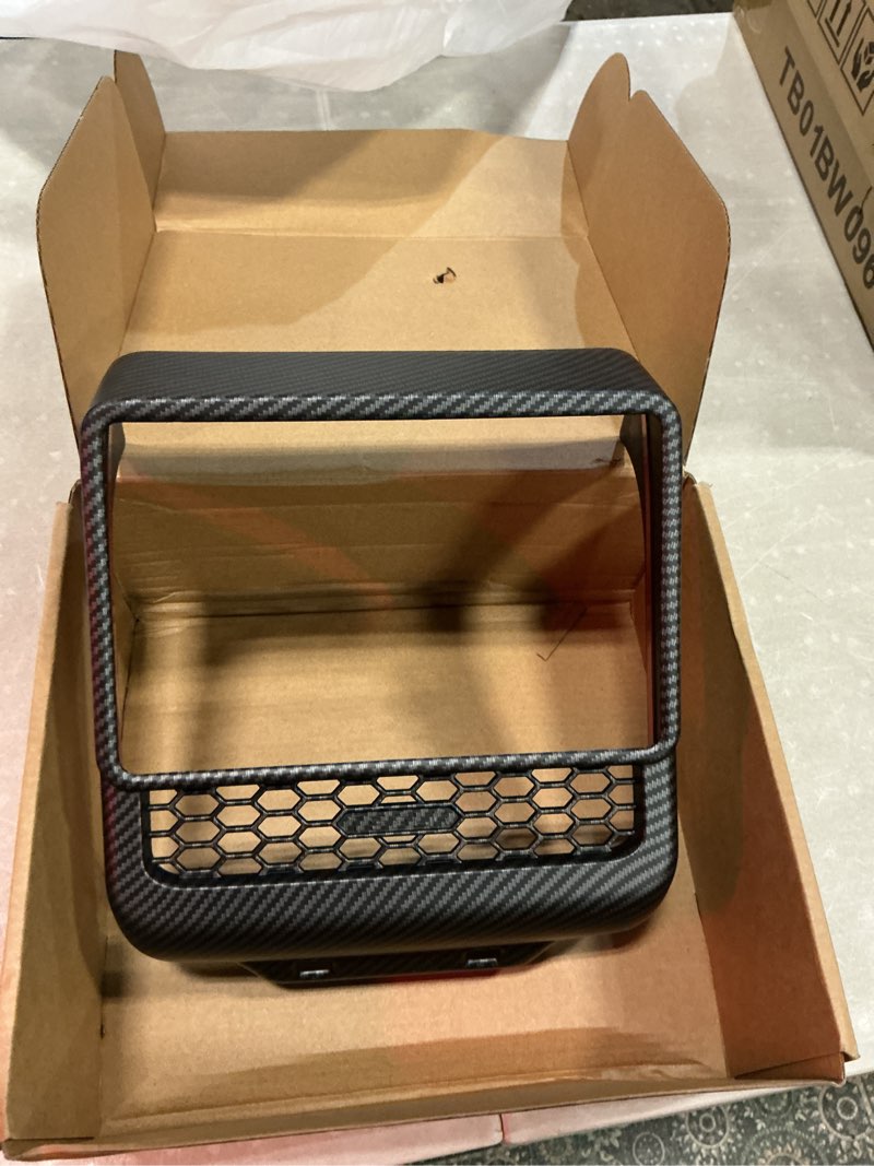 Condition photo showing Good Condition for carbon fiber pattern ac vents cover, highland model y rear center console air vent cover compatible with tesla model y juniper and model 3 highland (matte carbon fiber)