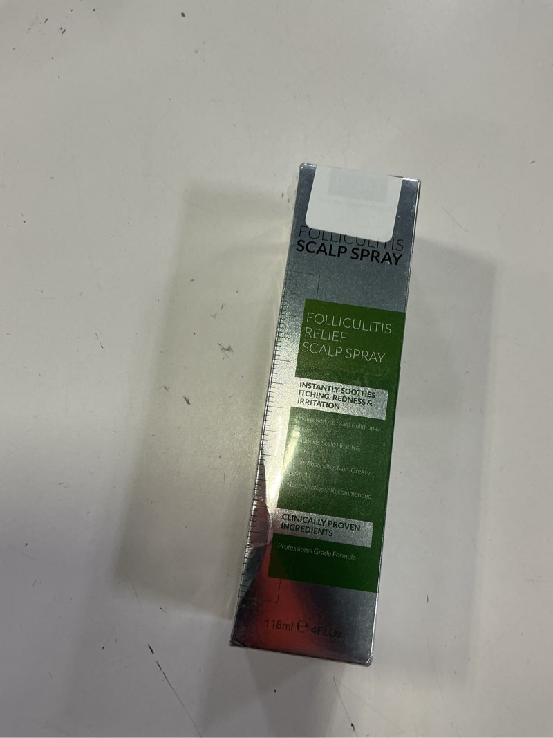 Condition photo showing New/Like New for (exp:08/11/2026) folliculitis scalp spray | dandruff treatment for psoriasis & folliculitis | antifungal & anti dandruff itchy scalp treatment formula spray for dry and irritated scalp