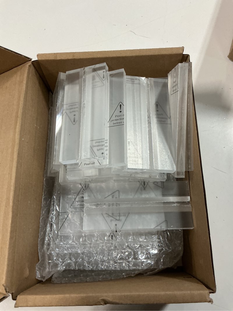 Condition photo showing Good Condition for Acrylic Sign Holder 4x6, 15 Pack Clear Double Sided Menu Vertical Display Stand, Desktop Paper Holder Suitable for Restaurants, Office, Store, Show Fair Vertical 15 Pack 4x6