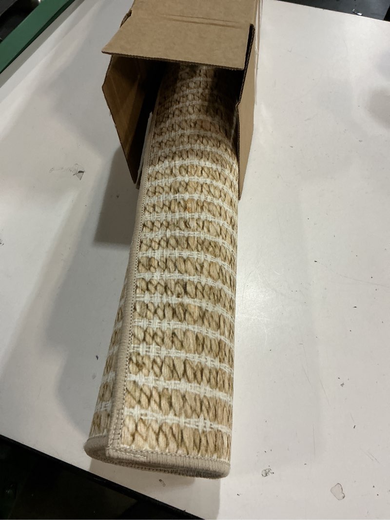 Condition photo showing Good Condition for Dash and Albert Arbor Machine Washable Area Rug - 2' x 3' Neutral Stripe Washable Accent Rug Stain-Resistant, Anti-Slip, High Traffic Kitchen, Hallway, Mudroom Arbor Natural 2' x 3' (Rectangular)