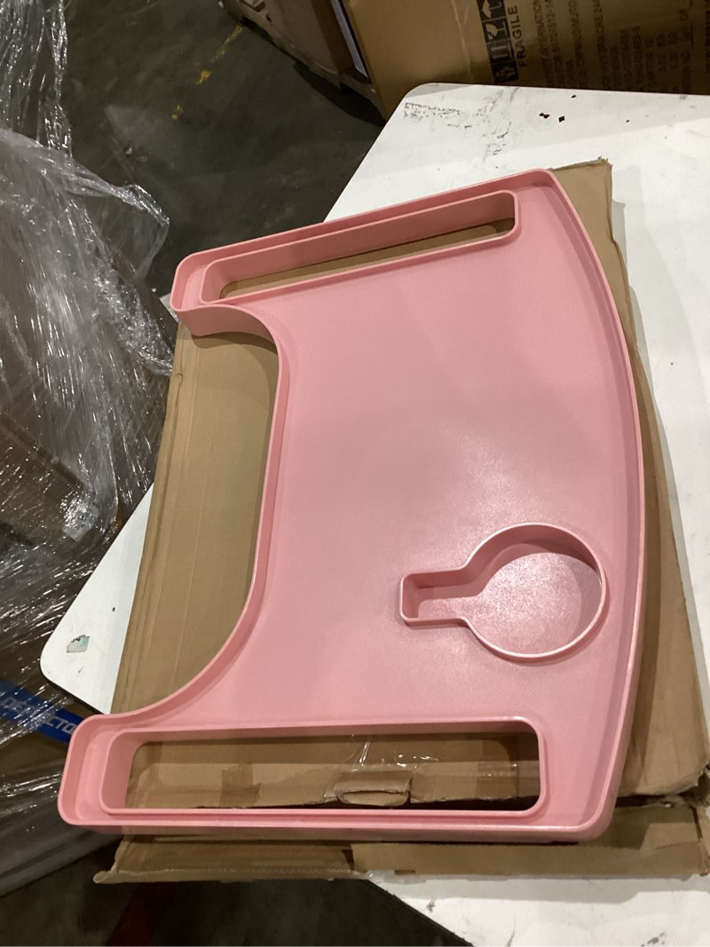 Condition photo showing Good Condition for sigo pink walker tray for rolling folding walker, tray table with cup holder for standard walkers seniors, detachable non slip tv accessories basket holding plate cups clip on small bag carrier (pink)