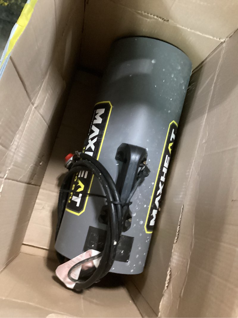 Condition photo showing As Is for InoKraft Maxheat MH125 125,000 BTU Forced Air Propane Heater, Auto 25-95F On/OFF Control, Portable Garage/Shop Heater for Garages, Job Sites - 10ft Hose