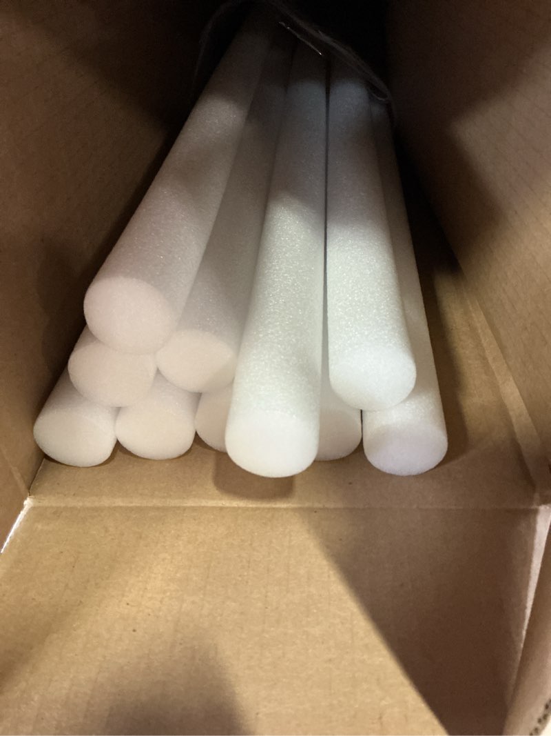 Condition photo showing Good Condition for kathfly 12 pcs floating pool noodles foam tube 1.5 x 35 inches floating foam tube round solid noodle for adults swimming craft project(white)