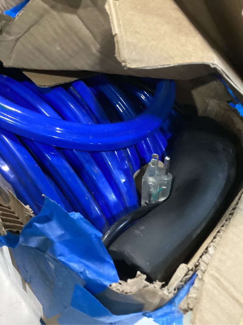 Condition photo showing As Is for 100FT Heated Water Hose for RV,Heated Drinking Water Hose with Thermostat,Lead and BPA Free,1/2" Inner Diameter,Temperatures Down to -40°F Self-Regulating,Blue Appearance