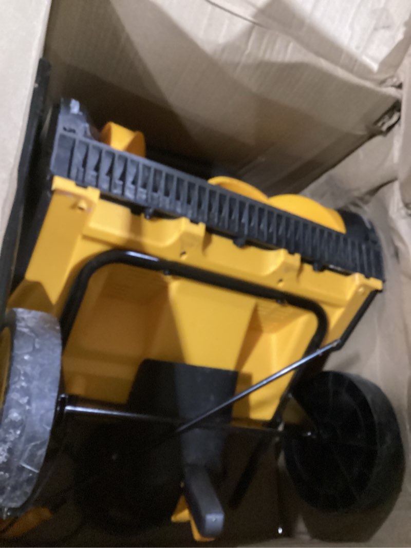 Condition photo showing Good Condition for Electric Snow Shovel, 21000RPM Cordless Snow Blower, 13" Snow Blower with 2 Powered 24V Batteries, Lightweight for Easy Snow Removal on Steps,Patio,Driveway,Home,Yellow