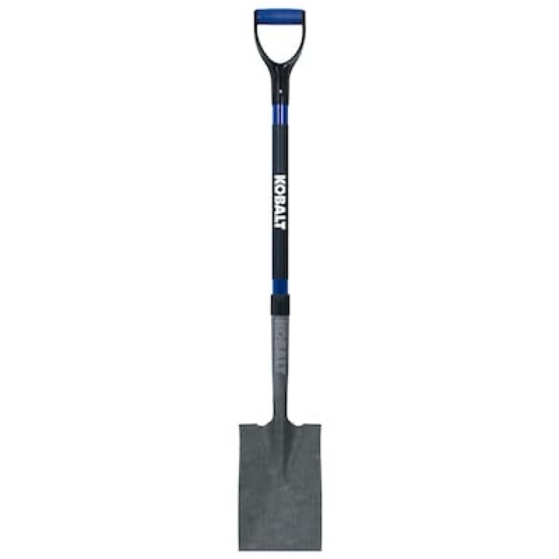 kobalt 20.25-in fiberglass d-handle garden spade
