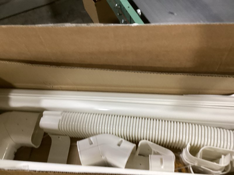 Condition photo showing Good Condition for LyPrem2025 Upgraded 16.5Ft Mini Split Line Set Cover 4" PVC Line Cover Kit for Mini Split and Central Air Conditioner & Heat Pump(Adjustable 90° Elbow for Easy Installation) 4" Cover kit-16.5'ft White-New