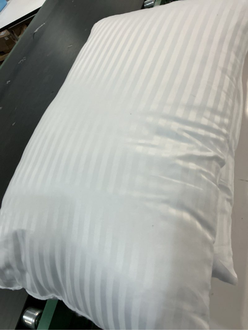 Condition photo showing As Is for EIUE Hotel Collection Bed Pillows for Sleeping 2 Pack Queen Size?Pillows for Side and Back Sleepers,Super Soft Down Alternative Microfiber Filled Pillows,20 x 30 Inches White Queen (Pack of 2)