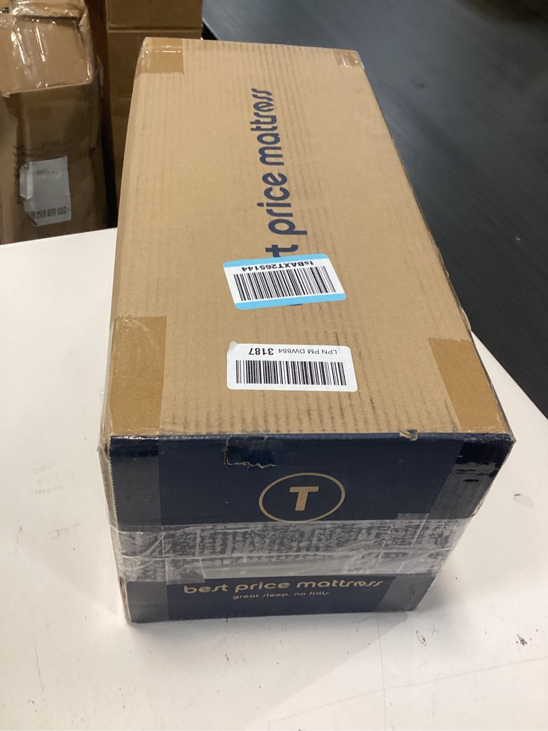 Condition photo showing New/Like New for best price mattress 3 inch egg crate memory foam mattress topper with soothing lavender infusion, certipur-us certified, dorm essentials, twin twin 3 inch egg crate