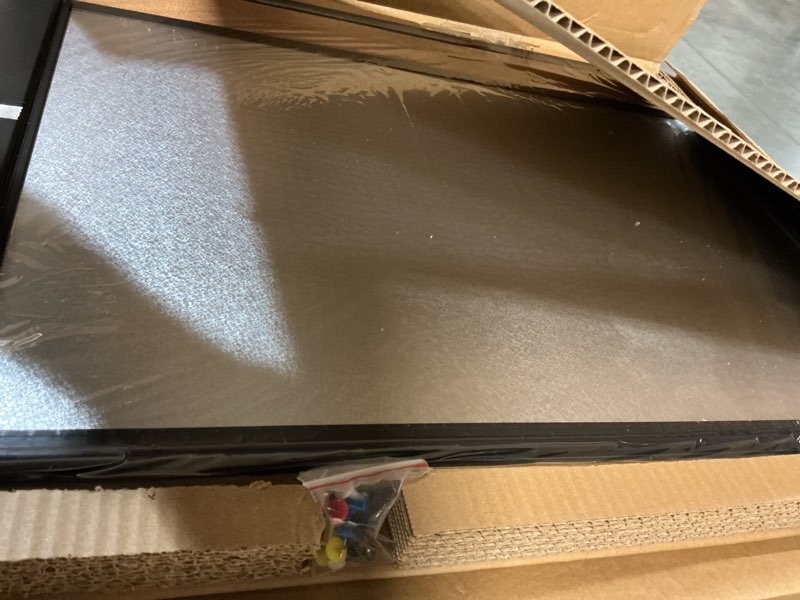 Condition photo showing New/Like New for JILoffice Magnetic Calendar Whiteboard & Bulletin Corkboard Combination, Combo Board 24 x 18 Inch, 2 Pack, Black Aluminum Frame Wall Mounted Board for Office Home and School with 10 Push Pins