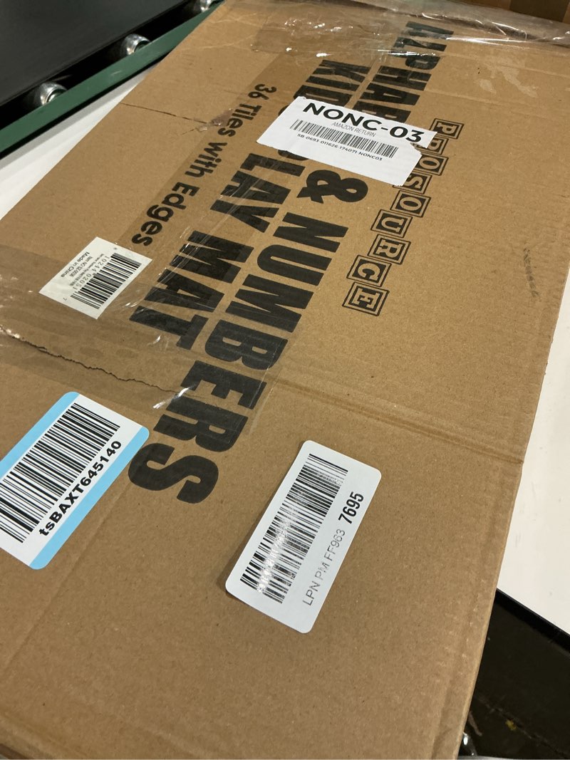 Condition photo showing Good Condition for ProSource Kids Puzzle Alphabet & Numbers & Shapes Foam Play Mat 36 Tiles, 12"x12" and 24 Borders Abc & 123