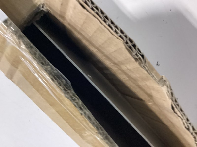 Condition photo showing As Is for pushglossy 1 pack 1" x 35.5" storm door sweep replacement bottom sweep aluminum expander for 1" thickness security storm door weatherstripping(white) 35.5" white 1