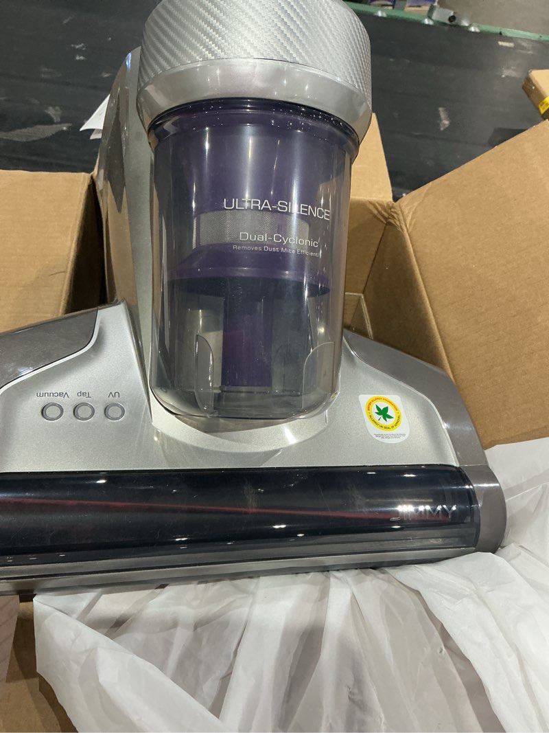 Condition photo showing As Is for jimmy mattress vacuum cleaner, anti-allergen bed vacuum cleaner with uv-c light & high heating tech, 14kpa suction 480w powerful handheld vacuums for dust & pet hair(jv35, corded) jv35-120v-corded