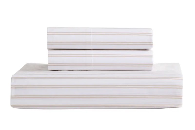 classic organic percale fitted sheet set queen 4 pieces