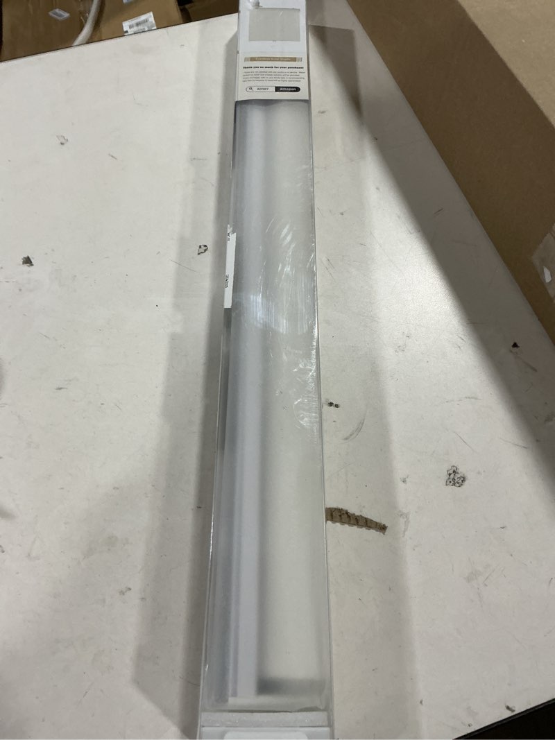 Condition photo showing As Is for AOSKY Cordless Roller Shades for Windows Light Filtering Shades with 5% Openness Solar Screen Semi Sheer Roller Blinds UV Protection for Office and Home. Easy to Install 25" W x 72" H (White) 25"W x 72"H White