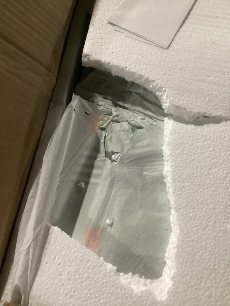 Condition photo showing New/Like New for Amazon Basics 120 Piece Wooden Train Set with Table, Sturdy Tracks and Storage Bin, Multi-Activity, Kids Gift for Age 3Y+, 47.44 x 33.46 x 16.14 inches