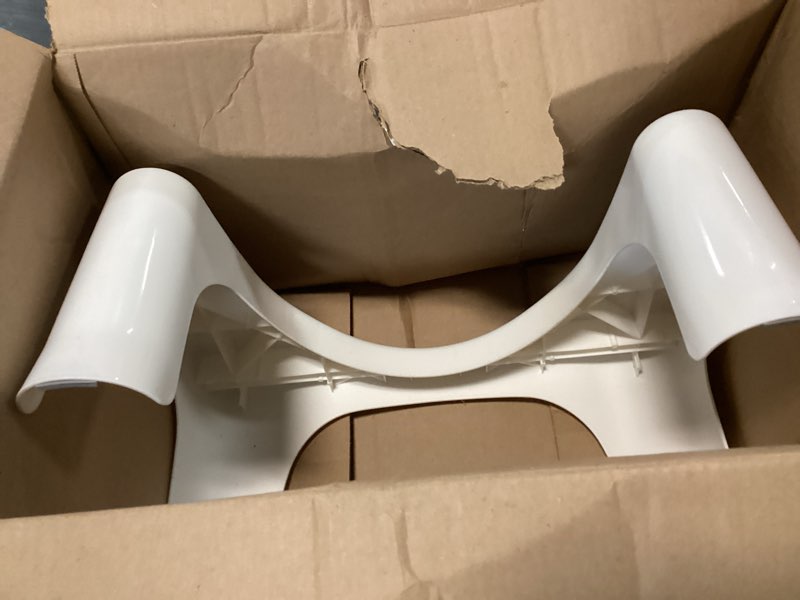 Condition photo showing Good Condition for squatty potty simple curve bathroom toilet stool 7" white
