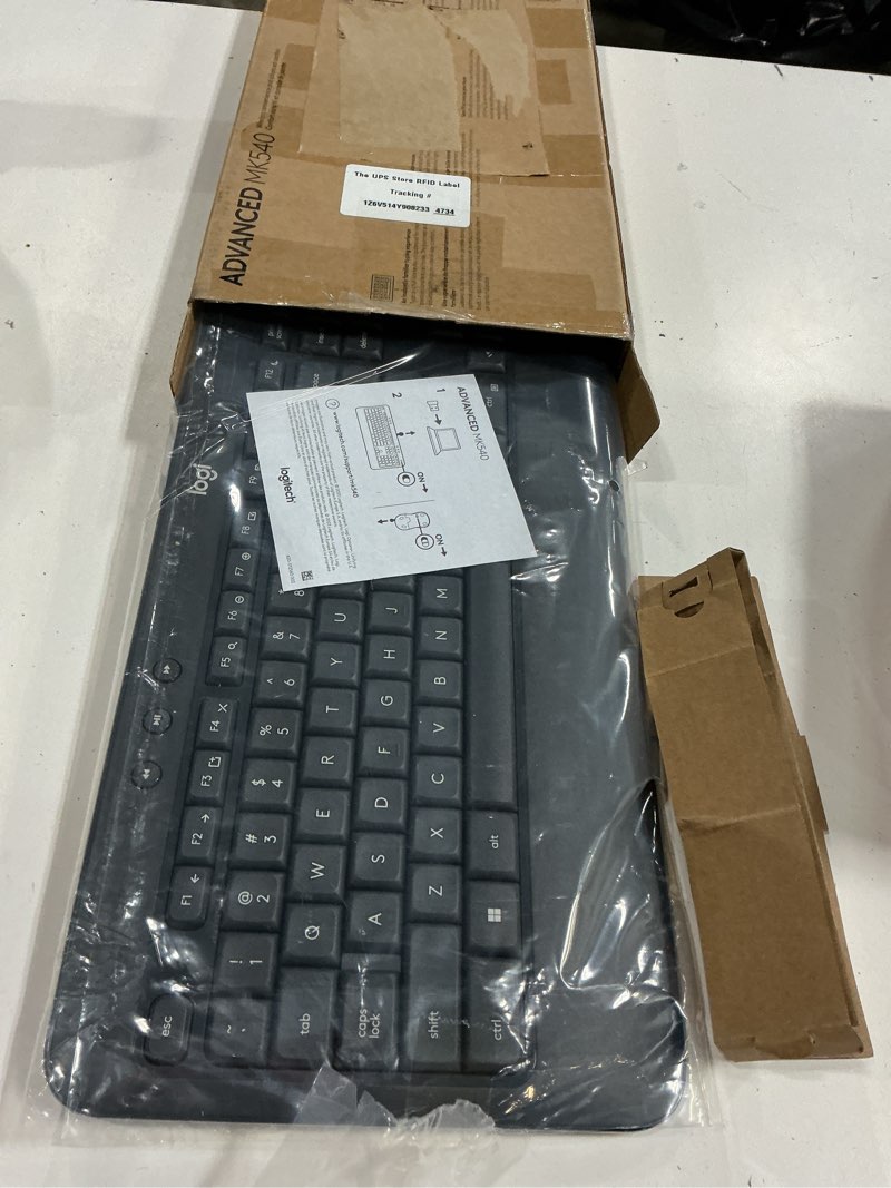 Condition photo showing Good Condition for logitech mk540 advanced wireless keyboard and mouse combo for windows, 2.4 ghz unifying usb-receiver, multimedia hotkeys, 3-year battery life, for pc, laptop 2024 model
