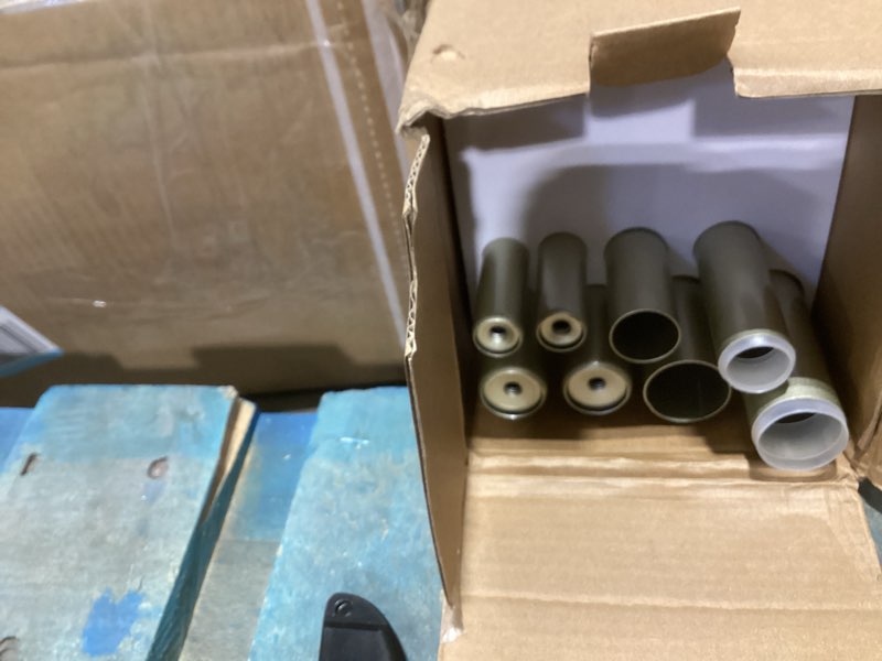 Condition photo showing Good Condition for KAMANINA 1 Inch Double Curtain Rods 66 to 120 Inches (5.5-10 Feet) Telescoping Heavy Duty Drapery Rod for Windows 54 to 115, Netted Texture Finials, Champagne Gold Champagne Gold 66-120"