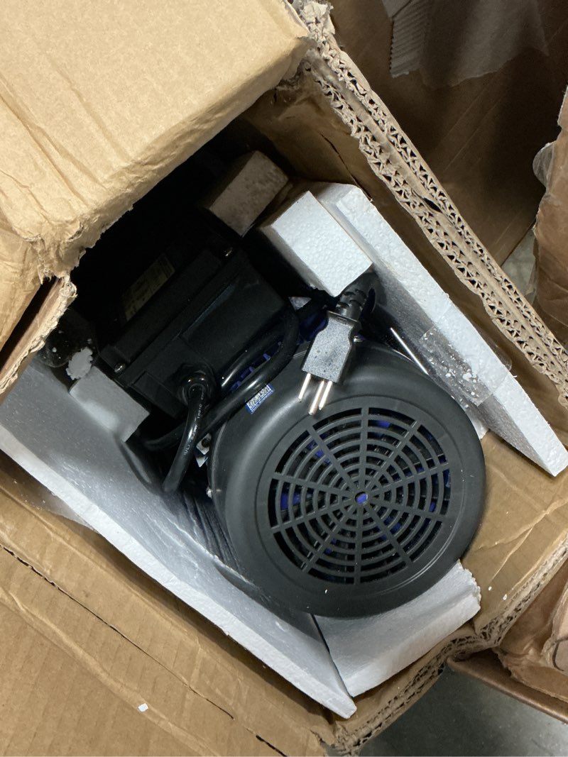 Condition photo showing As Is for aquastrong 2hp above/in ground pool pump high flow self primming swimming pool pump with timer, 8200gph, 220v, shadow blue