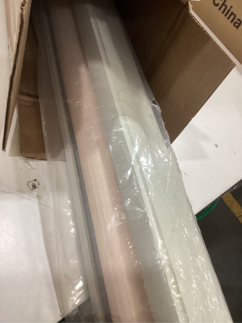 Condition photo showing Good Condition for joydeco no drill zebra blinds for windows, cordless day & night dual sheer roller shades, easy installation, free-stop lift system, light filtering privacy blinds for home(beige,45" w x 75" h) a-beige (no drill) 45"w x 75"h