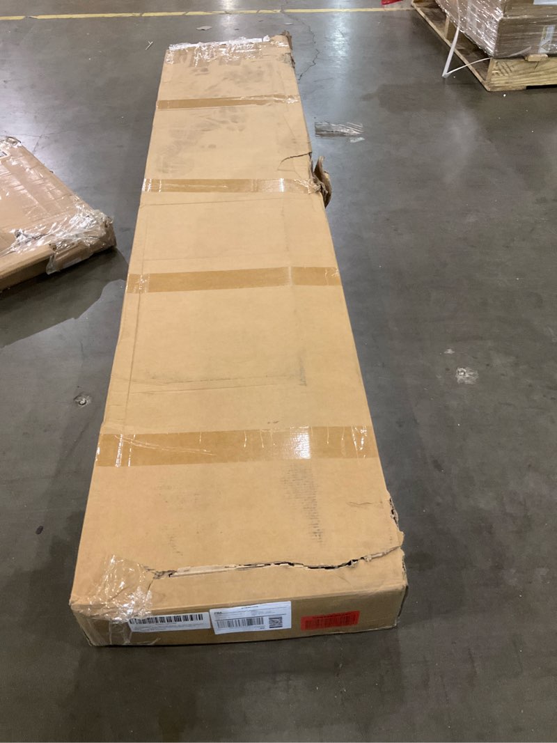 Condition photo showing As Is for EaseLife Preassembled Bi-Fold Doors, for 48"x 80" Opening,Tempered Frosted Glass Closet Folding Barn Door with Concealed Hardware Kit,MDF Wood Panel,Water-Proof PVC Surface,Easy Installation 47-5/8" x 78-3/4"(fit opening 48"x80-3/4")