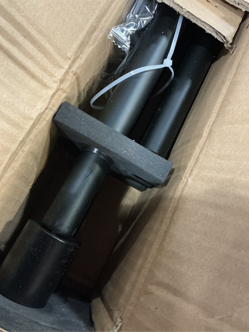 Condition photo showing Good Condition for 2 Pack Curtain Rods with Cap Finials 72-144", Decorative Single Drapery Rods Telescoping, Heavy Duty 1-Inch Window Treatment Rods, Matte Black Matte Black 2 Pack 72-144"