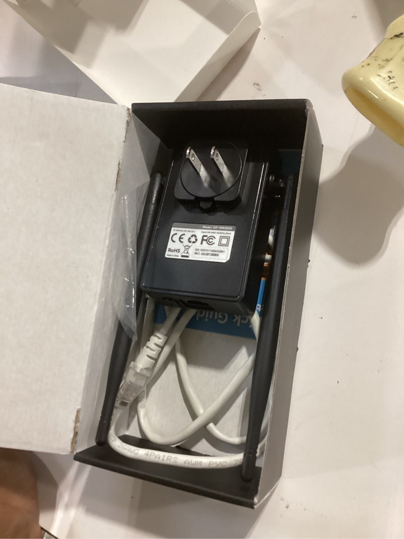 Condition photo showing Good Condition for 2026 wifi extender signal booster, new gen internet booster for home, 4x faster, covers up to 16,899 sq.ft, wi-fi repeater with ethernet port, wireless long range amplifier, easy setup (black)