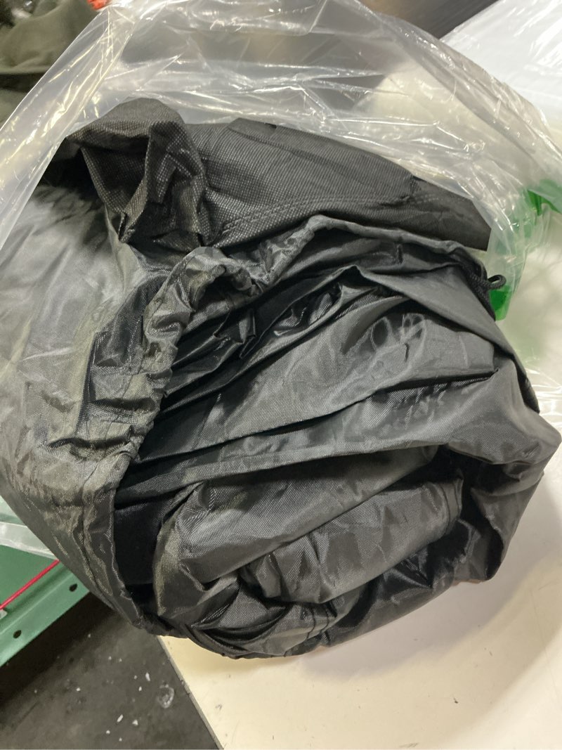 Condition photo showing Good Condition for waterproof car cover all-weather, heavy-duty outdoor full exterior automobiles snow cover for sedan/coupe 186-193 inch with sun visor,zippered & storage bag - black fit coupe length 186-193 inch(3xl-0)