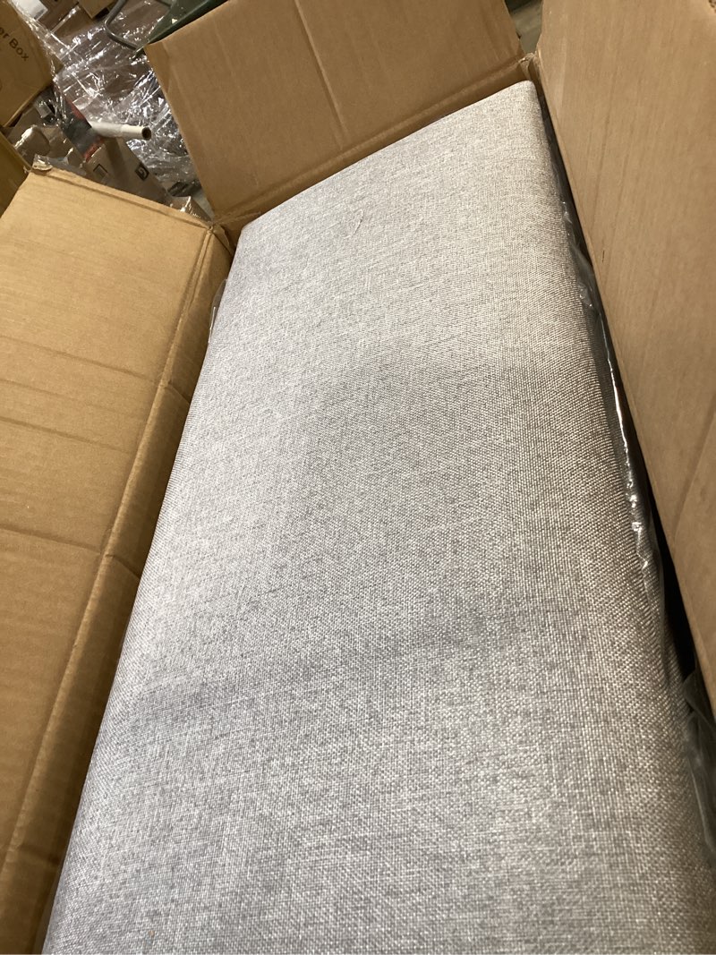 Condition photo showing Good Condition for ifnow upholstered wall mounted headboard, 3d soundproof wall panels peel and stick for queen size, reusable and removable tufted bed headboard in light grey (9 panels, 10" x 24") fabric-light grey queen