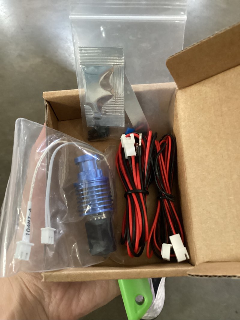 Condition photo showing New/Like New for fysetc upgraded sailfish hotend for voron2.4 printer: 0.4mm nozzle hardened steel - ceramic heating 24v 60w - 104nt thermistor sensor tube - heater block with silicone sock heatsink for 3d p1