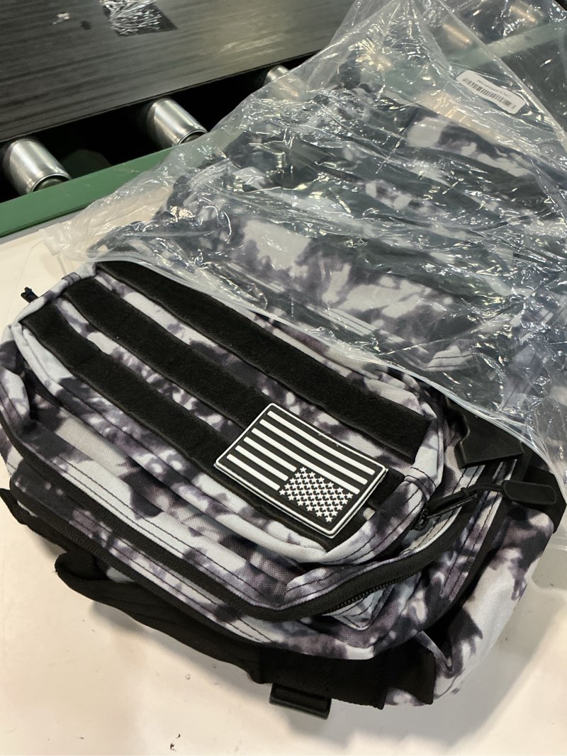 Condition photo showing Good Condition for lhi military tactical backpack for men and women 45l army 3 days assault pack bag large rucksack with shoe compartment - blue 1.21 shoe compartment(black and white)