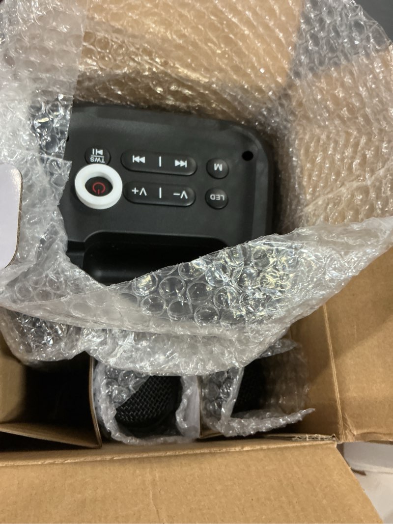 Condition photo showing Good Condition for bluetooth speaker with 2 wireless microphones - big party speaker for adults kids karaoke with lights - portable rechargeable floorstanding speakers support tws/aux/usb/tf card for home party gift 2 mics